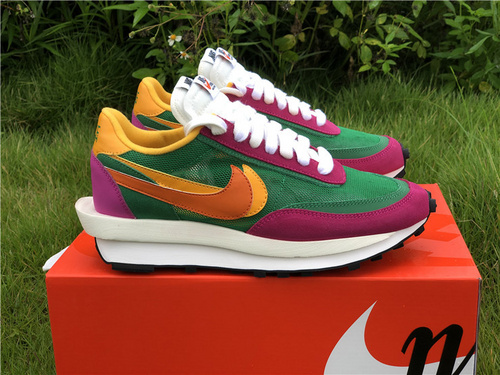 Pure original version_ SACAI X Nike LDV Waffle original_ white purple and green color_ number BV0073-301. Full code shipment 36--46-6a13dbf9